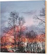 Colors Of Sunset Wood Print