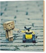 Come Here And Hold My Hand #walle Wood Print