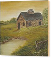 Country Cabin Wood Print