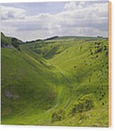 Cressbrook Dale From Mires Lane Wood Print