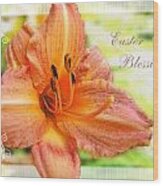 Daylily Greeting Card Easter Wood Print