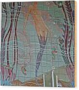 'deco Mermaid Of Avalon' Wood Print