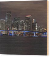Downtown Miami 2012 Wood Print