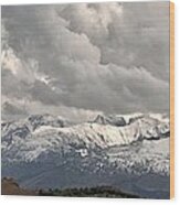 First Snow 2012 Rocky Mountains Wood Print