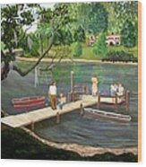 Florida Fishing 1950 Wood Print