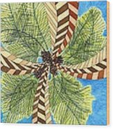 Four Palms Wood Print