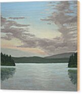 Friday Harbor Sunrise Wood Print