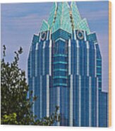 Frost Bank Tower In Austin Wood Print