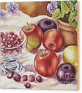 Fruits And Berries Wood Print