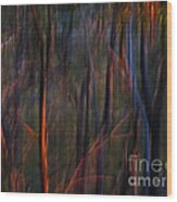 Ghost Trees At Sunset - Abstract Nature Photography Wood Print by Michelle Wrighton