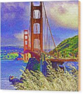 Golden Gate Bridge - 6 Wood Print