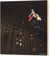 Goodnight Gotham  #empirestatebuilding Wood Print