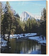 Half Dome Wood Print