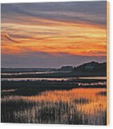 Hilton Head Sunset Wood Print