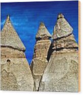 Tent Rock Hoodoos Wood Print