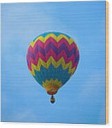 Hot Air Balloon Wood Print