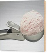 Ice Cream Scoop Wood Print