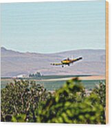 Idaho Crop Duster Wood Print