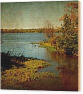 Illinois River Wood Print