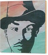 Indian Freedom Fighter Saheed Bhagat Singh Wood Print