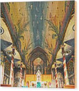 Inside The Painted Church Wood Print