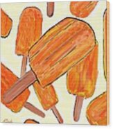 Its Raining Dreamsicles Wood Print