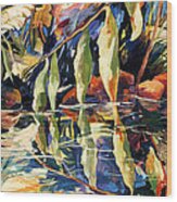 Jungle Reflections Wood Print