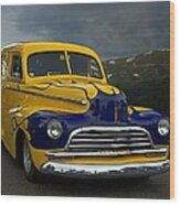 Just Follow Me 1948 Chevrolet Sedan Delivery Wood Print