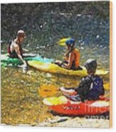 Kayak Class Wood Print