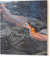 Kilauea Lava Flow Wood Print