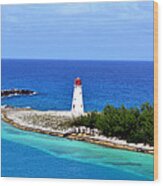 Lighthouse In Nassau Wood Print