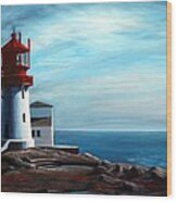 Lindesnes Lighthouse Wood Print