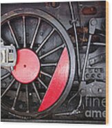 Locomotive Wheel Wood Print