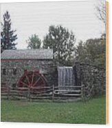 Longfellow Grist Mill X16 Wood Print