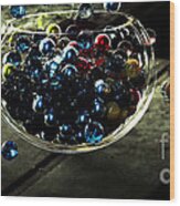 Marbles In A Bowl Wood Print