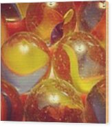 Marbles Wood Print