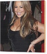 Mariah Carey At Arrivals For 21st Wood Print