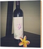 #marilynmonroe #wine #flower Wood Print