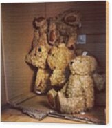 #medvedik V #krabici #box #teddy Wood Print