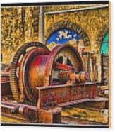 Mine Machinery Wood Print