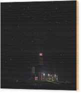Montauk Starry Night Wood Print