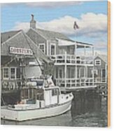 Nantucket Lobstering Wood Print