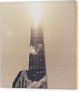 New York City Glimmers And Reflections Wood Print