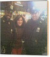 #nyc #nypd #picshop #picoftheday Wood Print