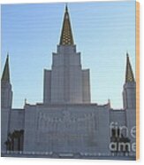 Oakland California Temple . The Church Of Jesus Christ Of Latter-day Saints . 7d11326 Wood Print