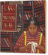 Oaxaca Weaver Wood Print