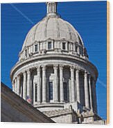 Oklahoma State Capitol Dome Wood Print