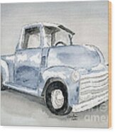 Old Pick Up Truck Wood Print