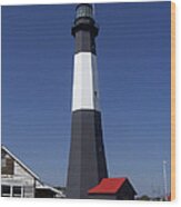 One Strip Lighthouse Wood Print