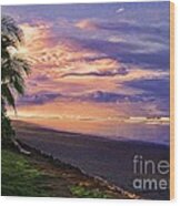 Pacific Sunrise Wood Print